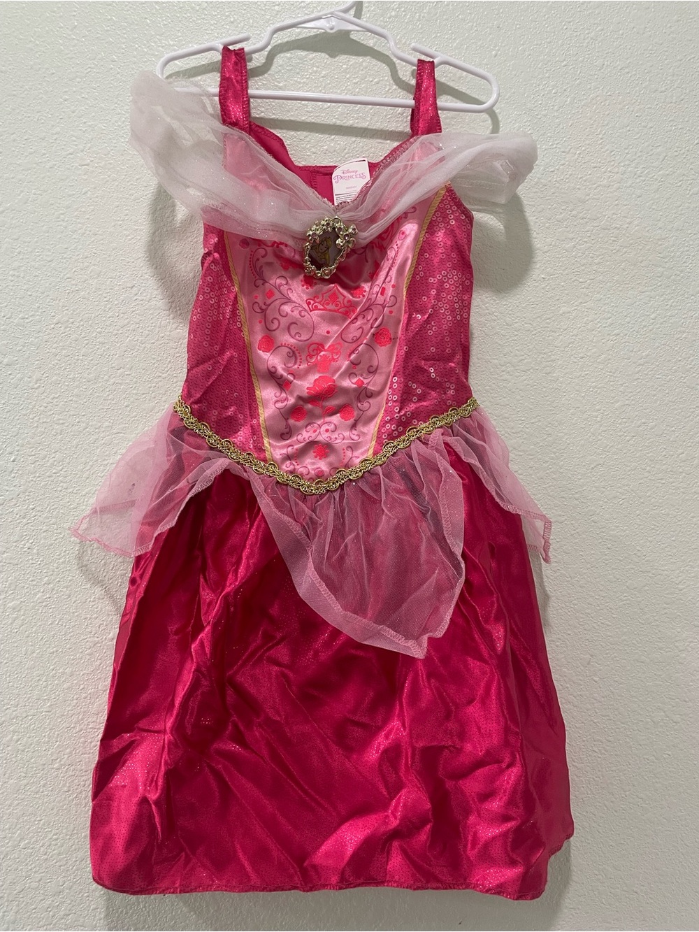 Girls Pink Princess Costume Dress with Tulle
